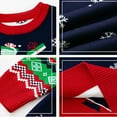 thumbnail image 4 of Bnwani Christmas Sweaters for Girls New Fall Winter Knitted Crew Neck Sweater Red, 4 of 8