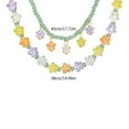 thumbnail image 5 of Y2K Resin Flower Bead Pendant Necklace for Women Fashion Egirl Punk Grunge Clavicle Chain Fashion Valentines Day Gifts, 5 of 9