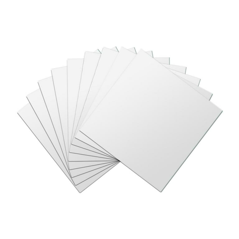 16 Pack 5.9X5.9 Inch Square Mirror Sheet Flexible Mirror Wall