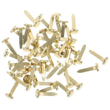 50Pcs Mini Scrapbook Brads DIY Nails Metal Brads for Handicraft