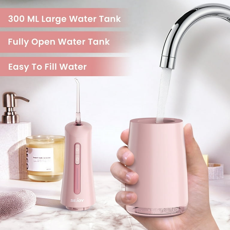 350 Ml, Irrigatore Orale Senza Fili 2025, Detergente Elettrico Per Denti Water Flosser, Modalit&agrave; Fai Da Te, 5 Modalit&agrave; E 9 Ugelli, 350 Ml, Doccia Dentale IPX7, Impermeabile, Vincitore Del Test Per