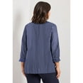thumbnail image 2 of Avenue Women's Plus Size Pintuck Popover Top, 2 of 2