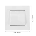 thumbnail image 4 of Panel de interruptores de pared modernos, interruptor de luz, interruptor de lámpara, interruptor de luz para sala de estar (doble control), 4 of 7