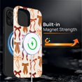 thumbnail image 4 of Magnetic Phone Case for iPhone 14 Pro Max, Compatible with MagSafe, Durable 2 Layers Full Covered Shockproof Protective Cover-Fall Girly Spice Bows, 4 of 5