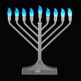 thumbnail image 7 of NbHnJs Electric RGB Led Menorah for Chanukah Hanukkah Decorations,Silver, 7 of 7