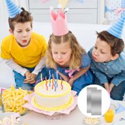 10 Inch Stainless Steel Metal Cake Scraper Large Double Sided Patterned Stripe Edge Smoother Scraper Cake Decorating Comb Cake Pastry Cutter for Home Kitchen Mousse Butter Cream Cake Decor (1 Piece)