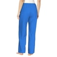 thumbnail image 3 of Balery Dodgerblue print Women's Pajama Pants,Ultra Lightweight Pjs,Lounge Pant-X-Large, 3 of 9