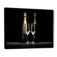 thumbnail image 2 of Designart "Black And White Champagne Dichotomy" Champagne Floater Framed Canvas Prints, 2 of 5