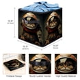 thumbnail image 3 of Cat Retro Foldable Storage Box with Handle, 10.8"x10.5"x10.6", Large Capacity - Storage Bin and Containers, 3 of 6