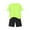 Green, variant on Toddler Boys Clothes Mesh Athletic Summer Short Sleeve T-Shirt and Shorts Kids Outfit Set
