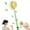 Green-bristle, variant on 2-in-1 Bath Scrubber & Back Brush - Anti-Slip Long Handle with Stiff & Soft Bristles, Exfoliating Body Scrubber, Wet/Dry Use, Lathers Richly, Easy-Grip