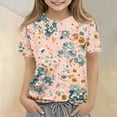 thumbnail image 2 of Cute Summer Tops for Girls Size 7-8 Soft Casual Short Sleeve Crew Neck Girls Shirts Funny Daisy Floral Print T-Shirts Girls Clothes Tee Tops Multicolor 2-3 Years, 2 of 6