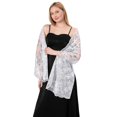 thumbnail image 5 of 20's long shawl, sequin flyaway evening shawl for women formal/party/wedding/formal/harlem night, 5 of 8