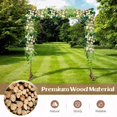 thumbnail image 5 of Laicejoy 7.2 FT Square Wedding Arch Wooden Arbor Backdrop Stand w/Triangular-Shaped Base, 5 of 8