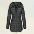 thumbnail image 2 of Women's Long Winter Coat Waterproof Warm Quilted Puffer Jacket Black M, 2 of 3