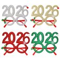 thumbnail image 1 of Gafas de Nochevieja 2026. Accesorios fotográficos para fiestas navideñas para adultos y niños. Gafas festivas para la fiesta de fin de año., 1 of 7