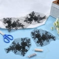 thumbnail image 4 of 4Pcs 3D Flower Embroidery Lace Applique Floral Embroidered Sew on Patches Flower Leaves Motif Trim Clothes Accessories, 4 of 6