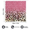thumbnail image 2 of Glam Pink Glitter Leopard Pattern Towels for Bathroom, Kitchen, Gym, Towels, Soft, Highly Absorbent, Hanging Towel with Hanging Eyelet, 2 of 8