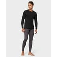 thumbnail image 2 of 32 Degrees Men's Lightweight Baselayer Crew Top  - Black - Medium, 2 of 5