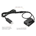 thumbnail image 3 of Adaptador de corriente Batería Andoer DR-E8 Dummy con banco de corriente DC Reemplazo de cable adaptador USB para LP-E8 para cámaras Canon EOS 550D 600D 650D 700D DSLR, 3 of 8