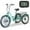 Cyan, variant on MOONCOOL 24"/26" Electric Tricycle for Adults, 350W 36V 7 Speeds Electric Trike Motorized Three Wheel Electric Bikes Bicycle with Large Basket for Women Men, Certified to UL 2849 by SGS