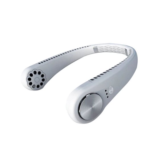 Ventilateur de Cou Portable, Ventilateur de Cou Sans Pales Mains Libres Vinmall, Ventilateur Suspendu Rafraîchissant à 360°, Ventilateur de Cou Personnel Rechargeable par USB, Climatiseur de Cou avec Conception Casque et 3 Vitesses de Vent