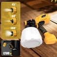 thumbnail image 2 of AZZUNO Paint Sprayer 1000W HVLP High Power Electric Spray Paint Gun with 41 fl oz Container, 4 Nozzles & 3 Patterns Yellow, 2 of 7