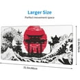 thumbnail image 5 of Japanese Black White Wave Red Sun Samurai Mouse Pad 31.5x11.8 in Desk Accessories Big Extended Non-Slip Rubber Base Mousepad with Stitched Edges Gaming Pc Desktop Large Mouse Pad, 5 of 6