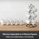 thumbnail image 4 of Porta Tazas de Metal Negro para Café, Soporte de Tazas de Pie con Base Reforzada, 39cm de Altura, 6 Ganchos, 4 of 8