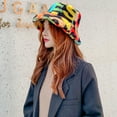 thumbnail image 5 of Dyfzdhu Tie-Dye Windproof Warm Bucket Women Thick Velvet Fisherman Hat Plus Baseball Caps, 5 of 9