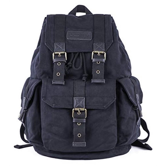Mochila de lona densa Gootium 21101GRY-S, tamaño pequeño negro