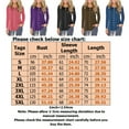 thumbnail image 2 of Women Pullover Button Up Front Tops Shirts Casual Loose Pullover T-shirt Round Neck Tunic Blouses, 2 of 2