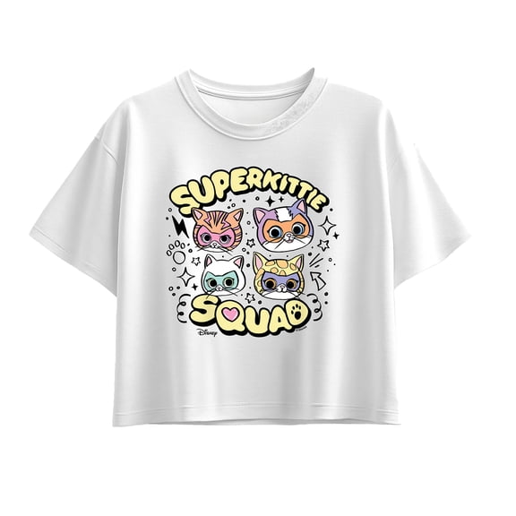 SuperKitties - Doodle Short Sleeve Boxy Graphic T-Shirt