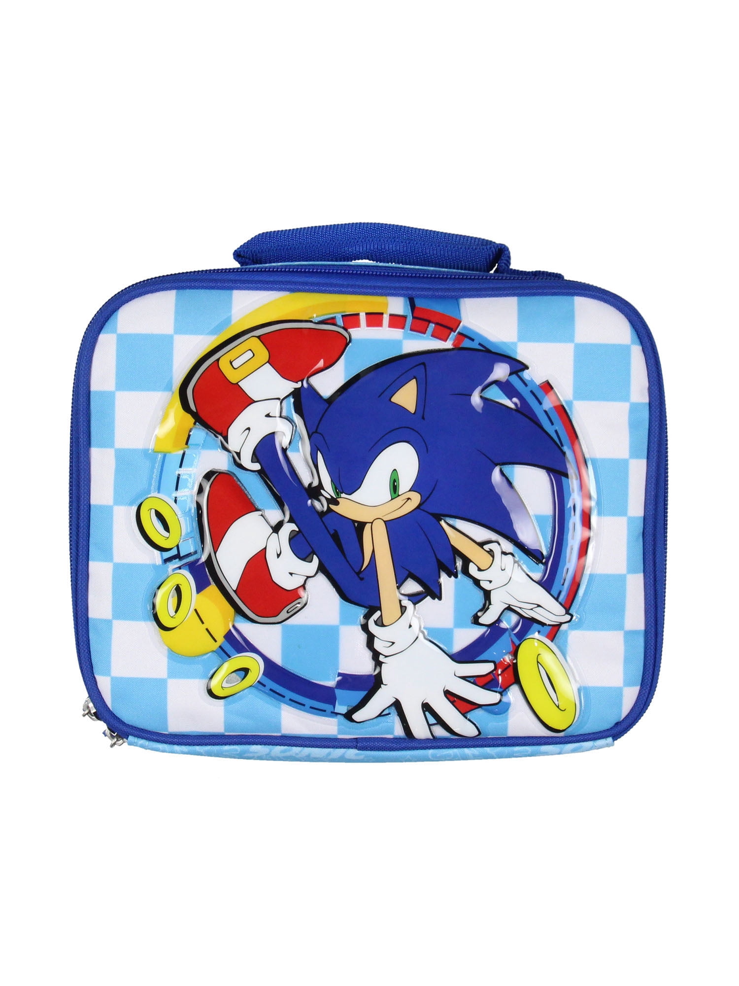 Sonic The Hedgehog Lunch Box Kickin' It Insulated Kids Lunch Bag Tote For Hot And Cold Food, Drinks, And Snacks 10"