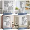 thumbnail image 4 of Shower Curtains for Bathroom-72"x72",Tropical Palm Tree White Silhouette Waterproof Bath Curtain Grommet Shower Curtain Set with Hooks, 4 of 8