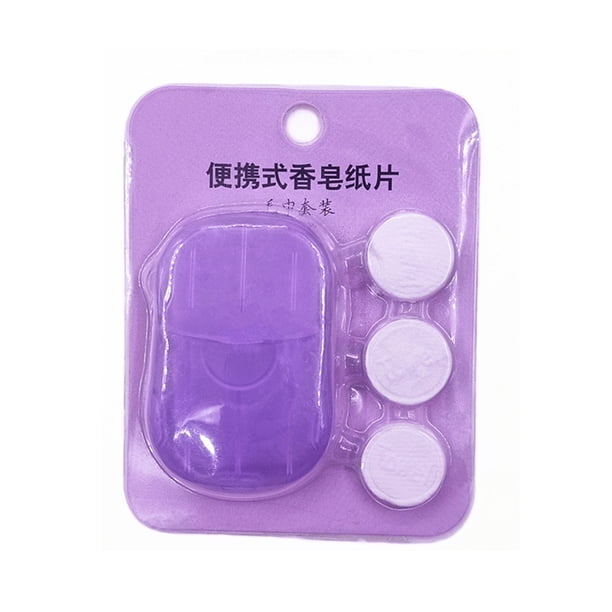 Wosthever Jabón de papel, hojas de desechables para manos, toallas de viaje, baño de inodoro, rebanada de Camping, suministros para la piel, Suministros de limpieza para el hogar Lavanda