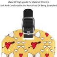 thumbnail image 4 of Square 2Pack PU Leather Heart Arrow Cruise Luggage Tag with Privacy Cover and Name ID Tag for Travel Handbags Backpacks Luggage Tags, 4 of 6