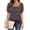 Black pink, variant on Short Sleeve Summer Floral Print Casual Square Neckline Women Pleated Blouse Tops