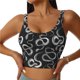 thumbnail image 1 of Fotbe Snake Sujetador Deportivo Largo sin Aros para Mujer con Almohadillas y Soporte Medio, Transpirable y Absorbente, Camiseta Tipo Chaleco o Tank Top-X-Large, 1 of 8