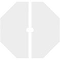 thumbnail image 4 of 36"OD x 3"ID x 14 1/4"C x 1"P Westin Architectural Grade PVC Contemporary Ceiling Medallion, Two Piece, 4 of 11