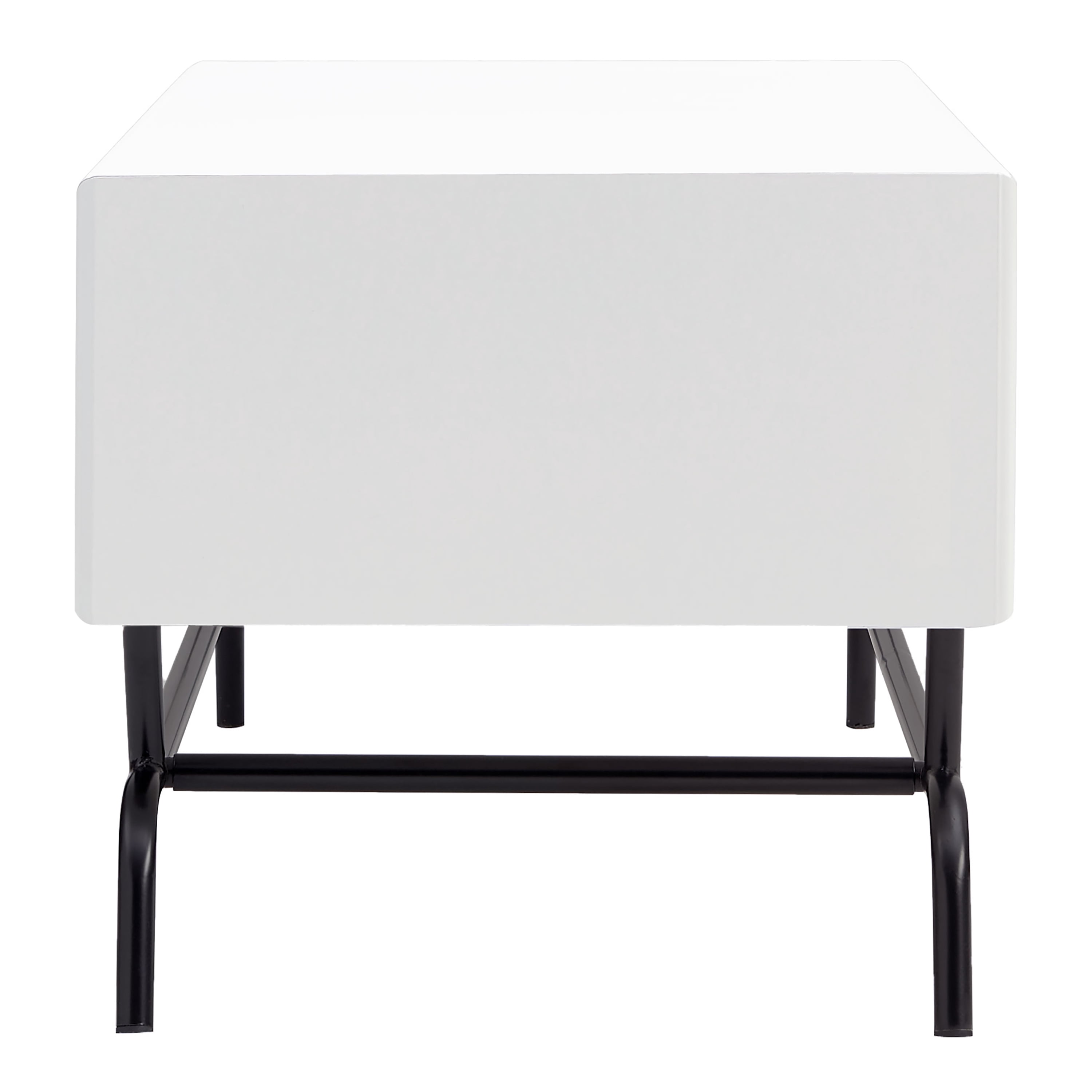 Furniture of America Estee 2-Drawer Wood Indoor Coffee Table, White Pure