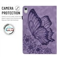 thumbnail image 6 of Dteck Case for iPad 10th Generation 2022 10.9 inch, Embossed Butterfly PU Leather Flip Folio Case with Card Slots Pen Holder for New iPad (2022), Purple, 6 of 8