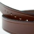 thumbnail image 4 of Amish-Made Cowhide Casual Leather Belt, Work Belt with Chrome Buckle and Snaps, 1/8" Thick and 1.25" Wide, Brown, 28", 4 of 6