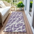 thumbnail image 6 of Addison Rugs Chantille Indoor/Outdoor Transitional Organic Purple Washable Runner Rug, 2'3" x 7'6", 6 of 6