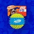 thumbnail image 5 of Nerf Dog TPR Spike Squeak Ball for Dogs, Green/Blue, 3.7 inch, 5 of 9
