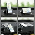 thumbnail image 3 of LULULION 2Pcs Car Dashboard Mat Nonslip Phone Holder Foldable Washable Black Pad, 3 of 6