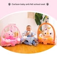 thumbnail image 3 of Funda de asiento de apoyo para sofá de bebé para aprender a sentarse cojín de silla de felpa sin relleno, 3 of 6