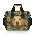 thumbnail image 7 of FORMRS Insulated Cooler Bag 24 Cans Capacity Soft Leakproof Lunch Box with Side Pockets, Flowers and Dog, 7 of 7