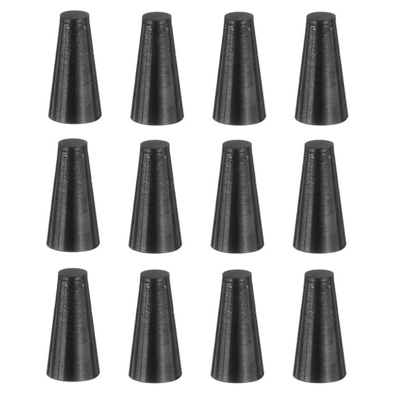 12 Pack Silicone Rubber Tapered Plug, 4.5mm to 8.5mm High Temp for Hole Plugs, Spraying, Coating, 16mm