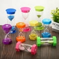 thumbnail image 5 of Uxcell 45 Min Sand Timer, Round with Plastic Cover, Count Down Sand Clock Glass Blue, 5 of 5